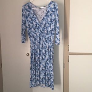 Wrap knit dress